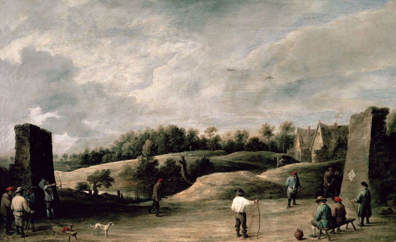 De boogschietwedstrijd door David Teniers the Younger