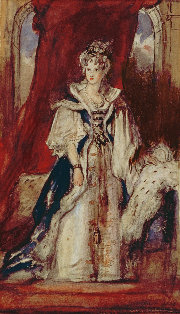 Koningin Adelaide (1792-1849) door David Wilkie
