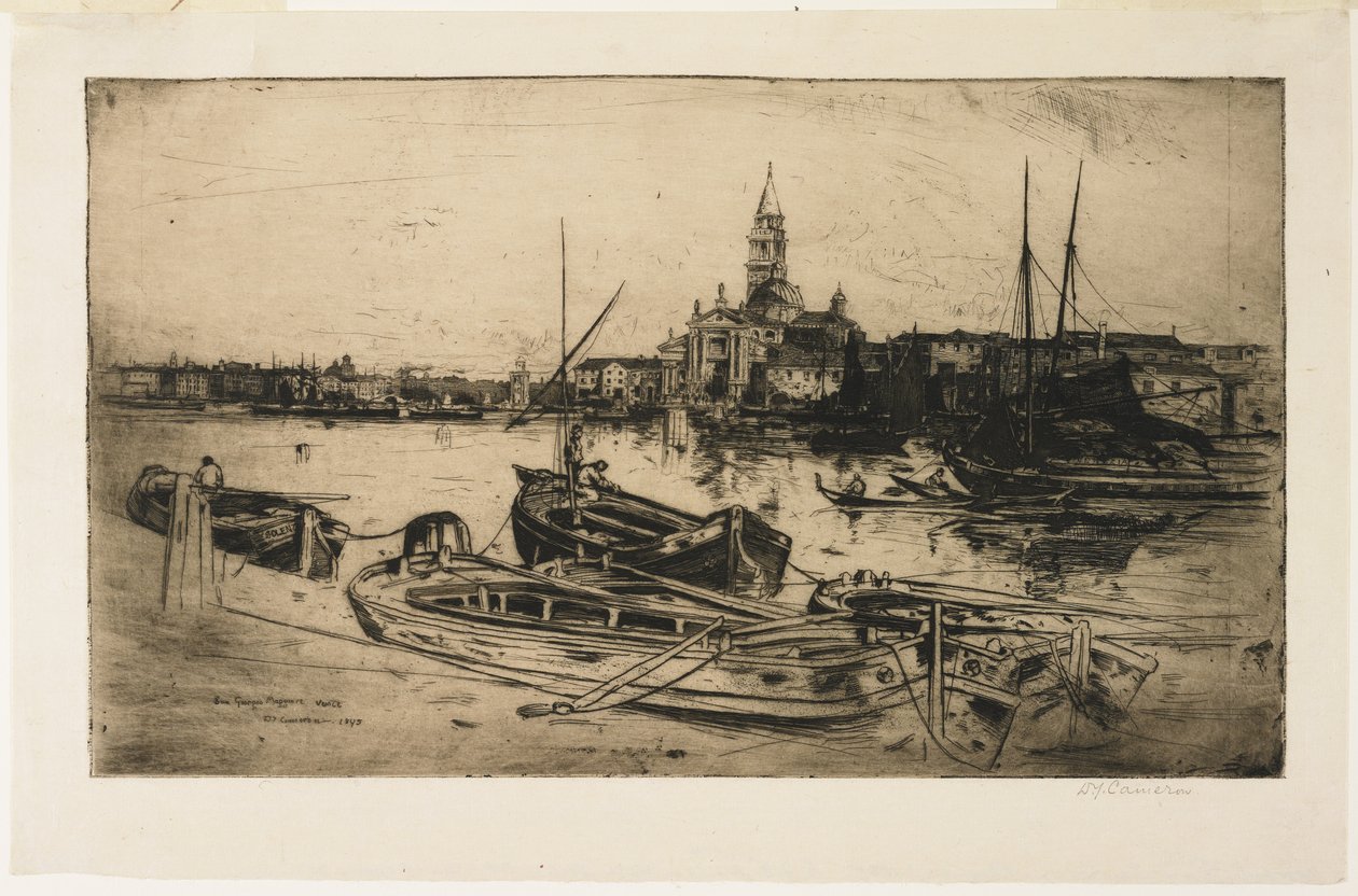San Giorgio Maggiore, 1895 door David Young Cameron