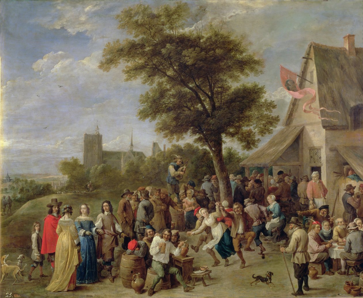 Boerenfeest, c.1650 door David Teniers the Younger