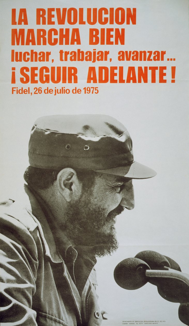 Poster met Fidel Castro door John Ward Dunsmore