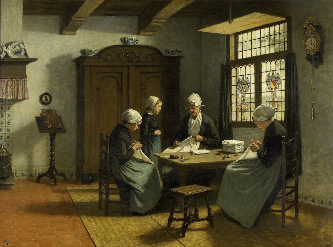 In het weeshuis in Katwijk-Binnen door David Adolph Constant Artz