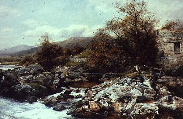 Een Molen, Noord-Wales door David Bates