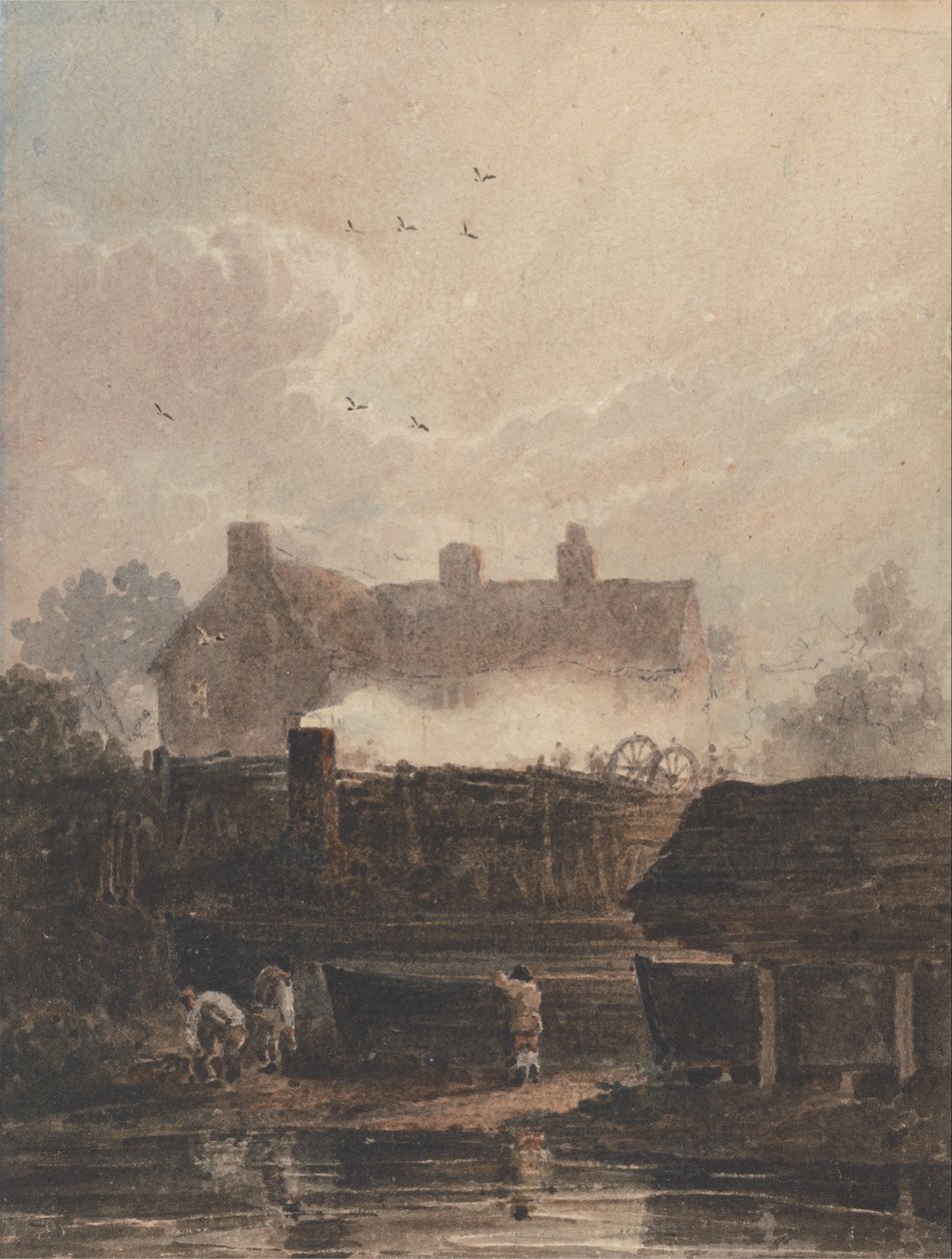 Bootbouw - Dockyard in Birmingham door David Cox