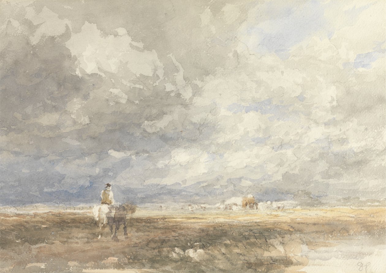Op weg naar het hooiveld door David Cox