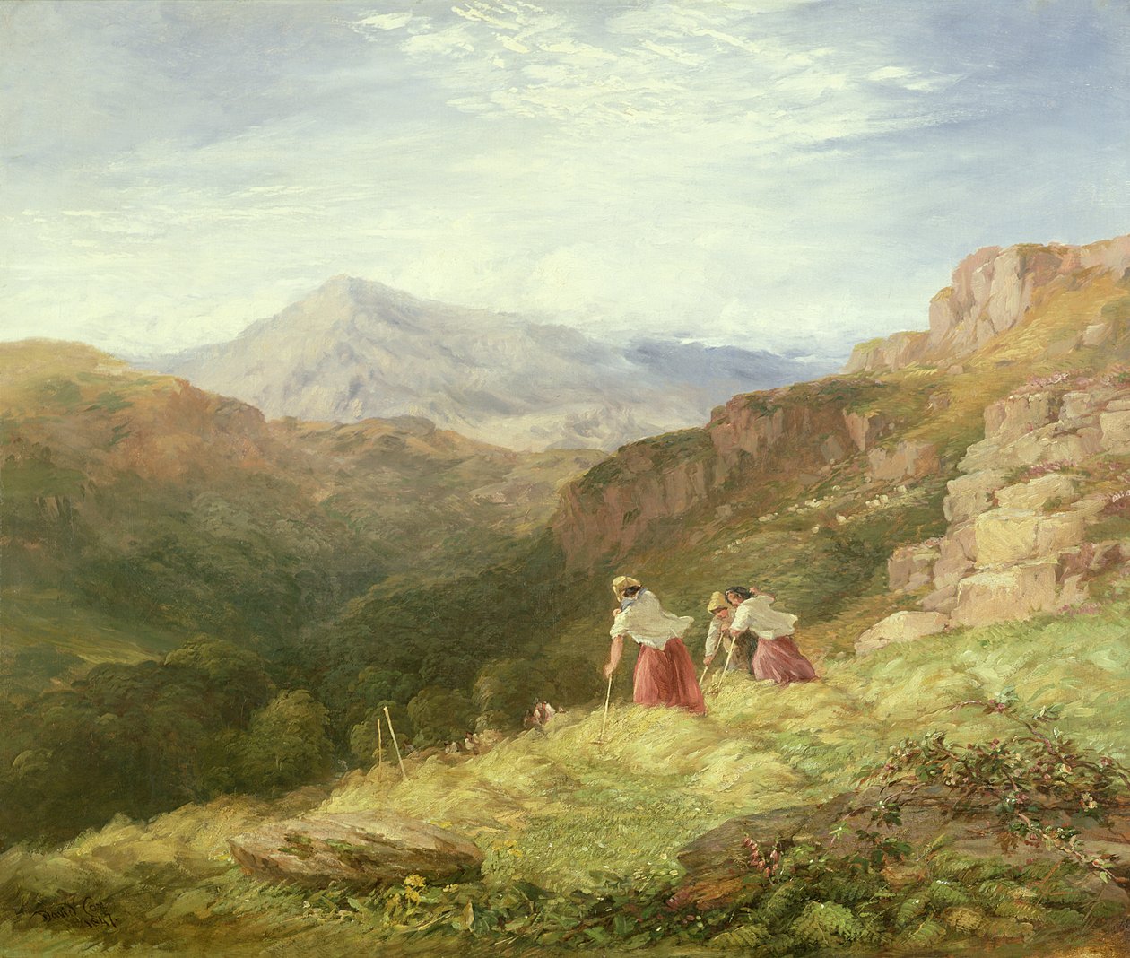 Hooien, Snowdon, 1847 door David Cox