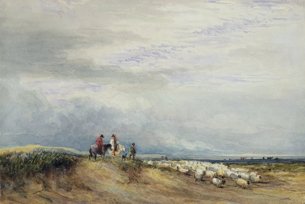 Ruiters bij Ulverstone door David Cox