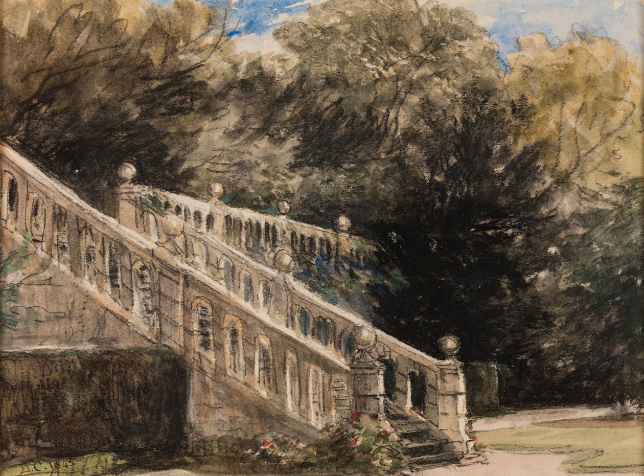 Het terras, Haddon door David Cox
