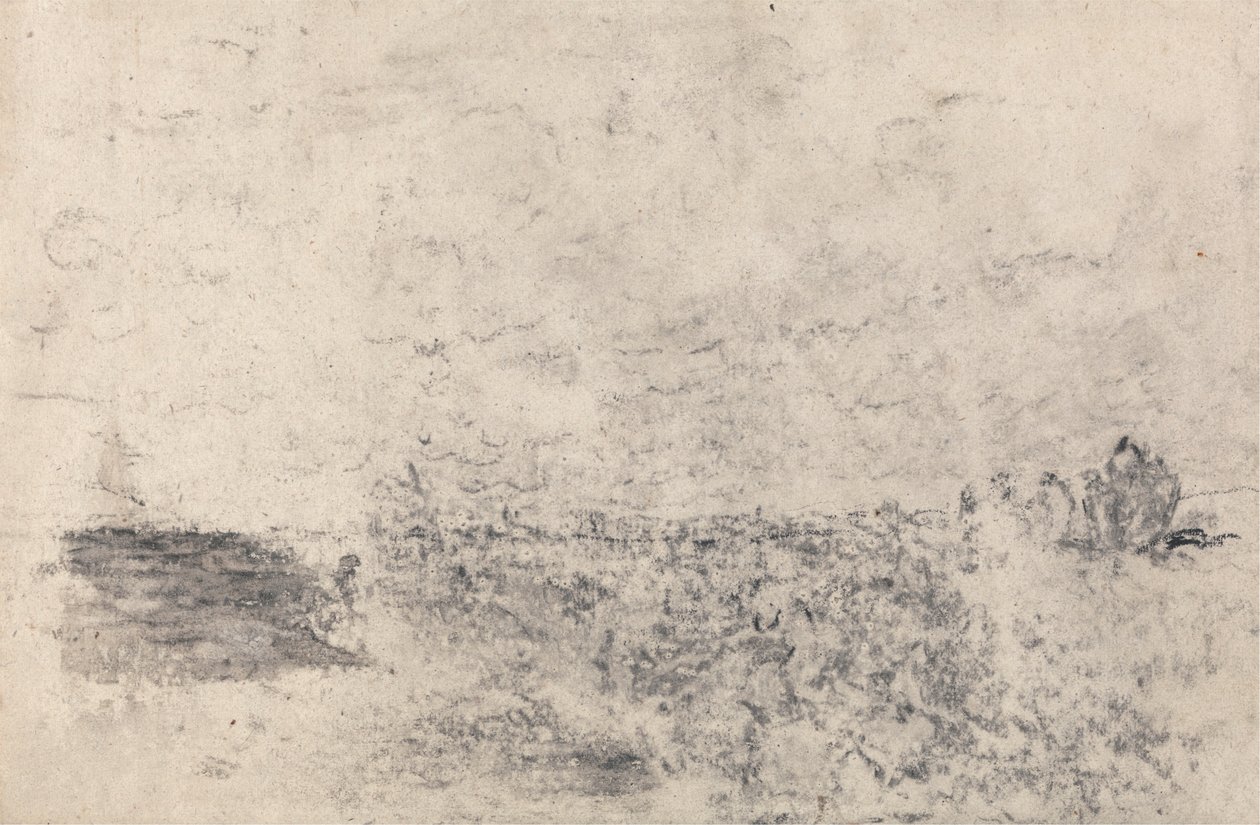 De wind op de heide door David Cox