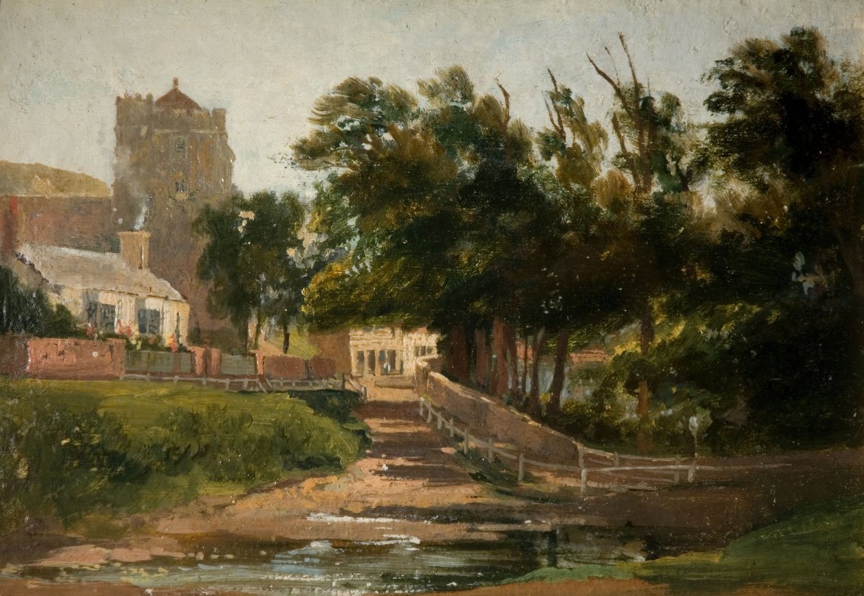 Allerheiligenkerk, Hastings, 1813 door David Cox the elder