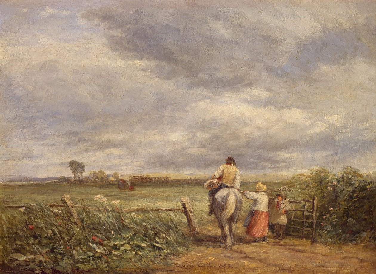 Naar het Hooi Veld, 1853 door David Cox the elder