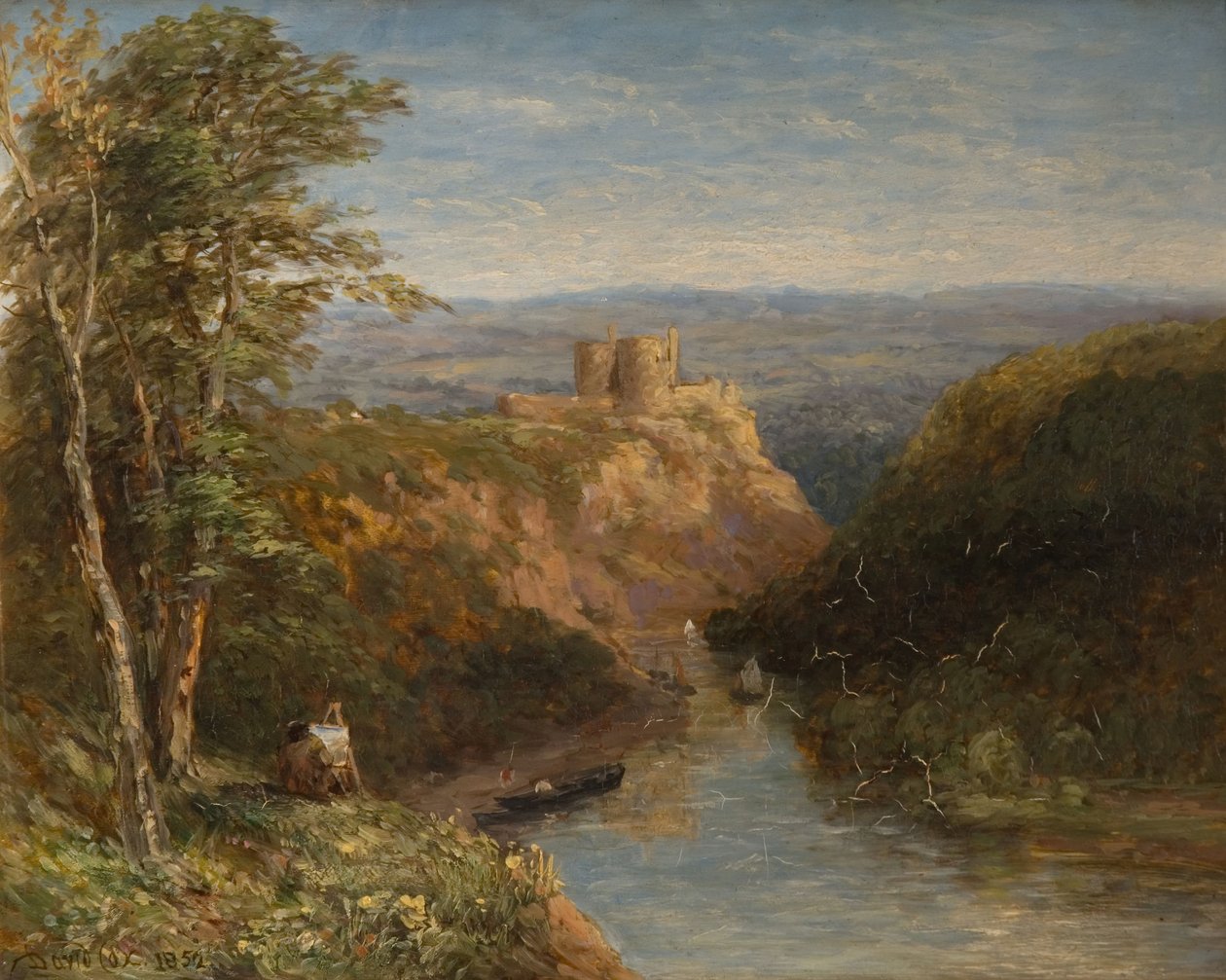 Kilgerran Kasteel, Pembrokeshire door David Cox the elder