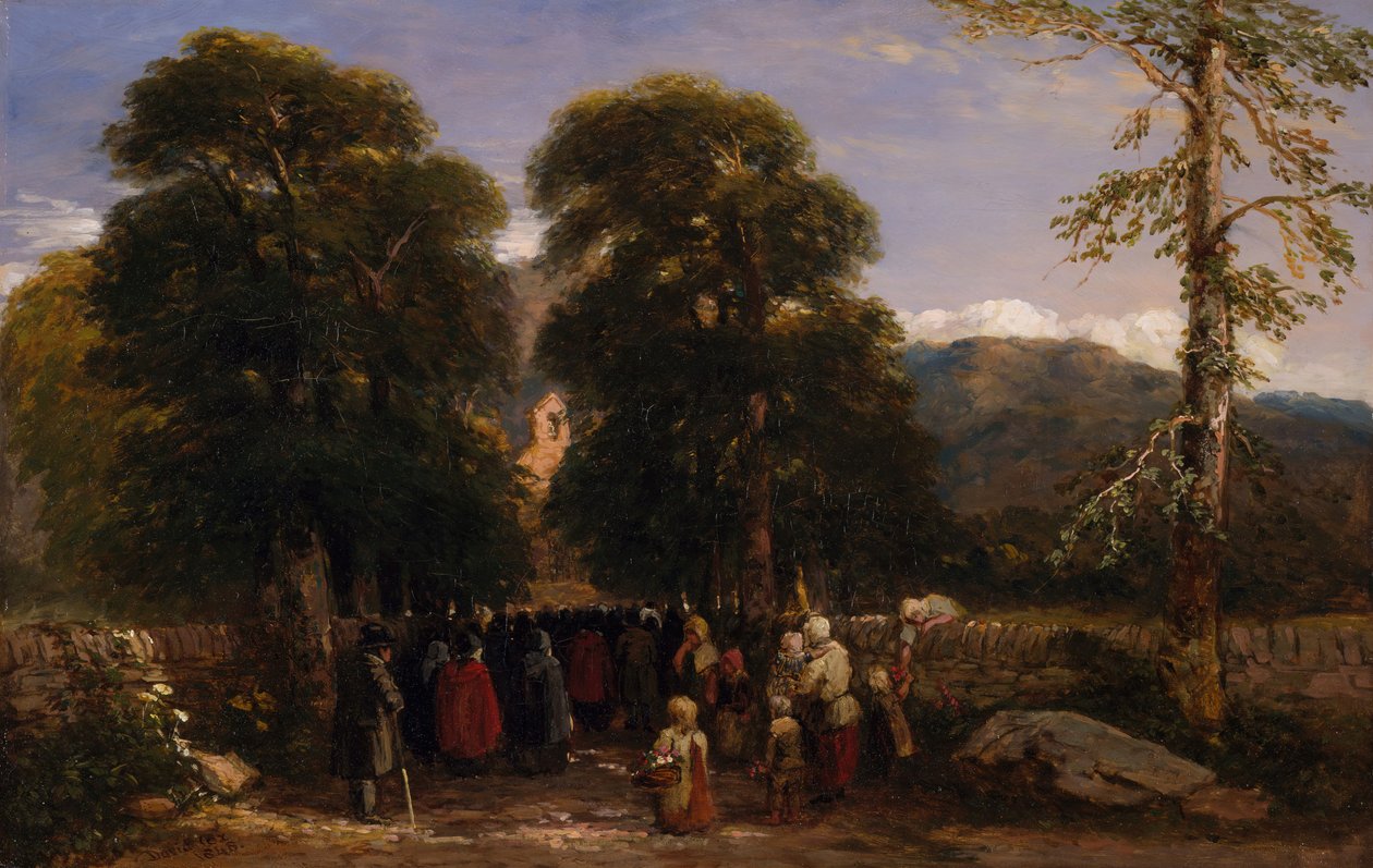 De Welshe Begrafenis, 1848 door David Cox the elder