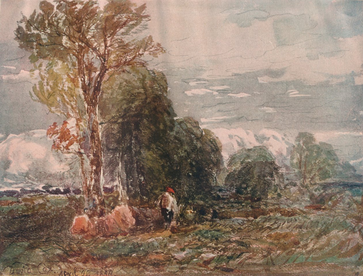 De houthakker, 19e eeuw, 1911 door David Cox the elder
