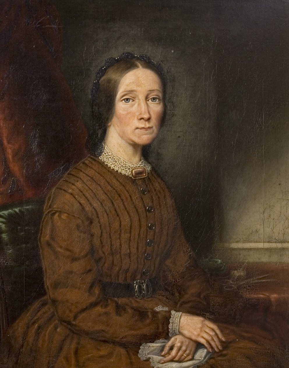 De vrouw van de schilder Harriet, ca. 1868 door David Gee
