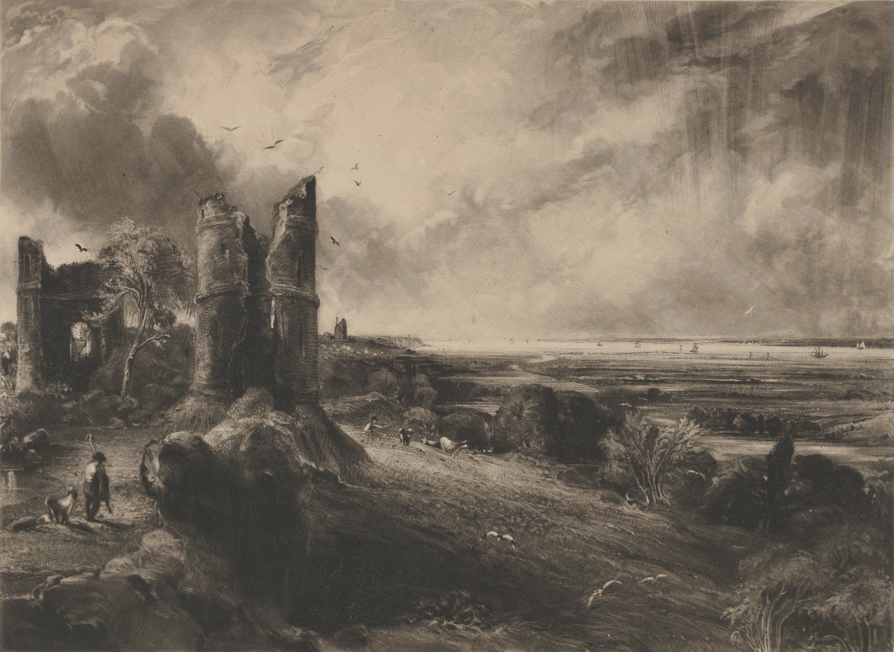 Hadleigh Castle: Grote plaat door David Lucas