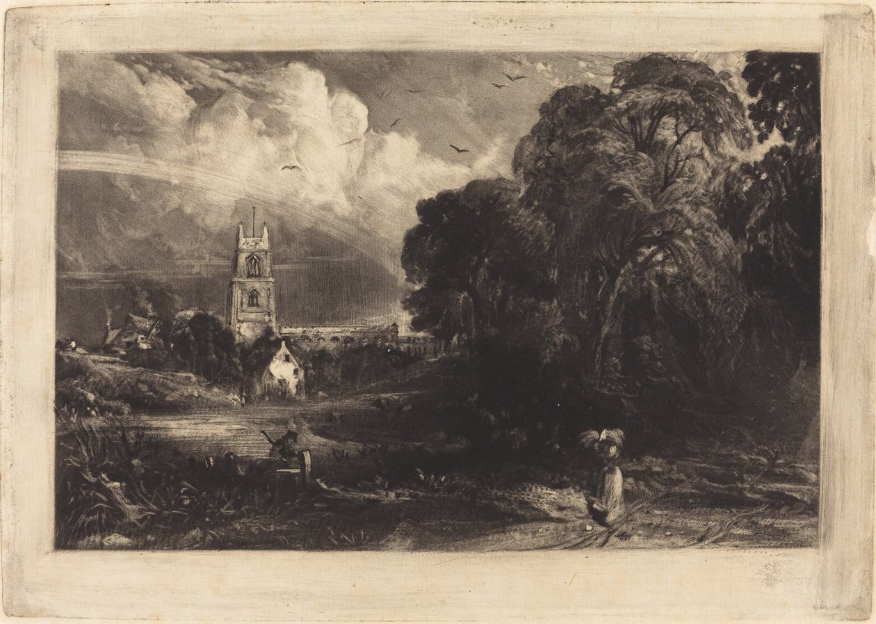 Stoke-by-Neyland door David Lucas after John Constable