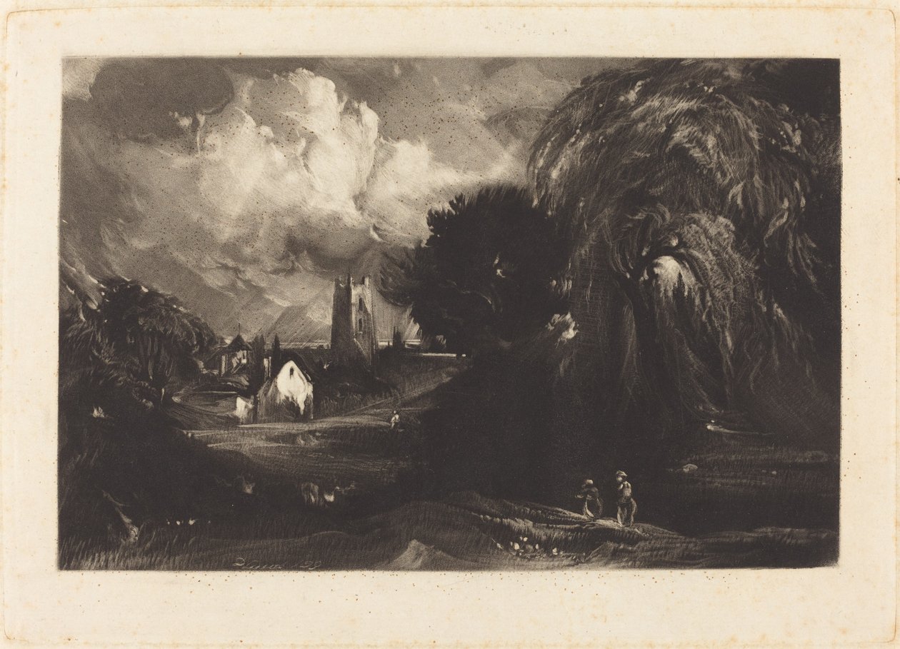 Stoke-by-Neyland door David Lucas after John Constable