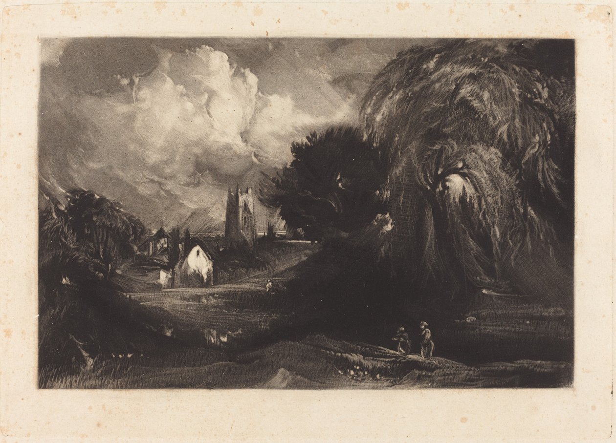 Stoke-by-Neyland door David Lucas after John Constable