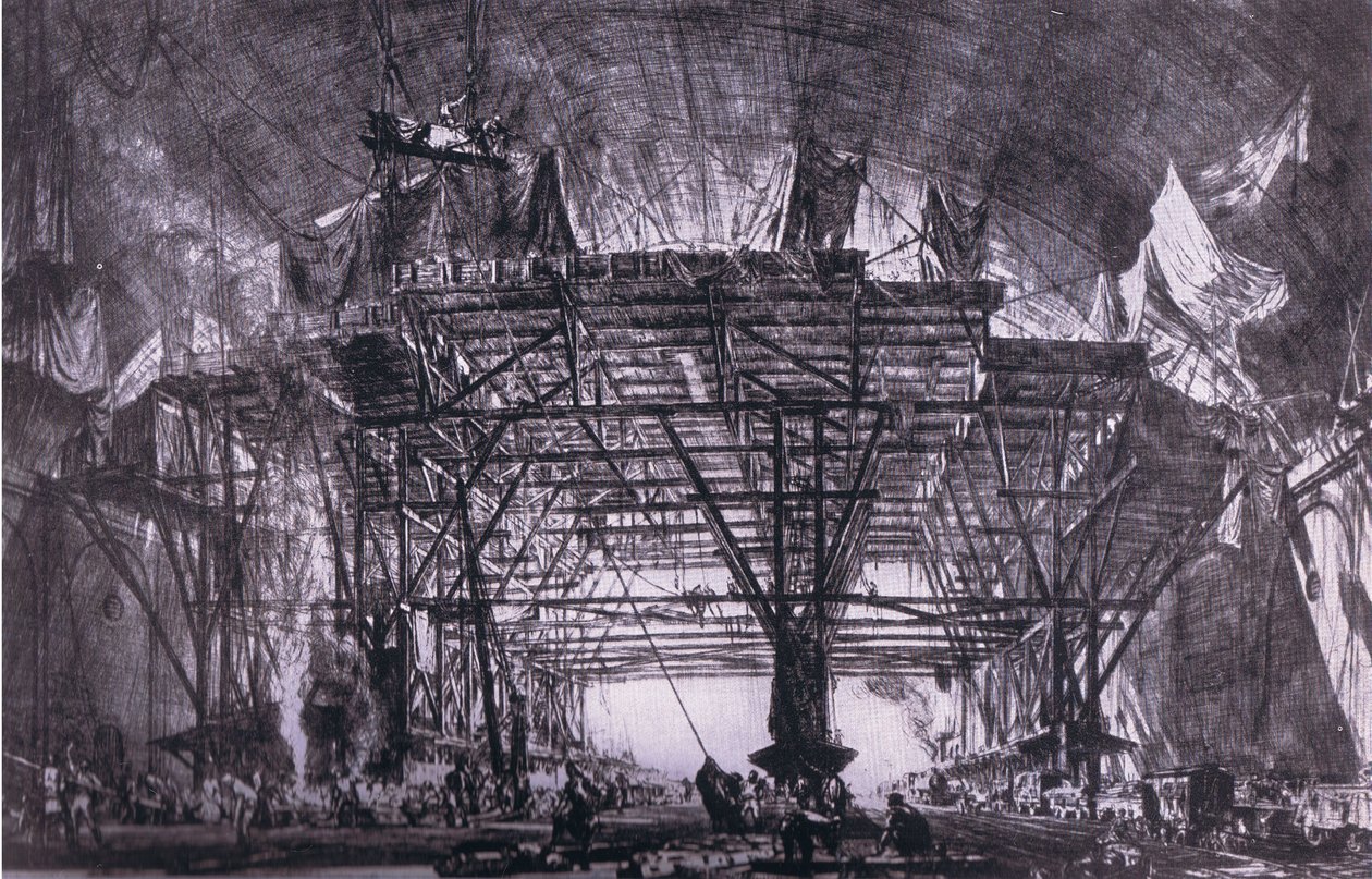 De Grote Gantry, Bibbys Jaarboek door David Muirhead (after) Bone