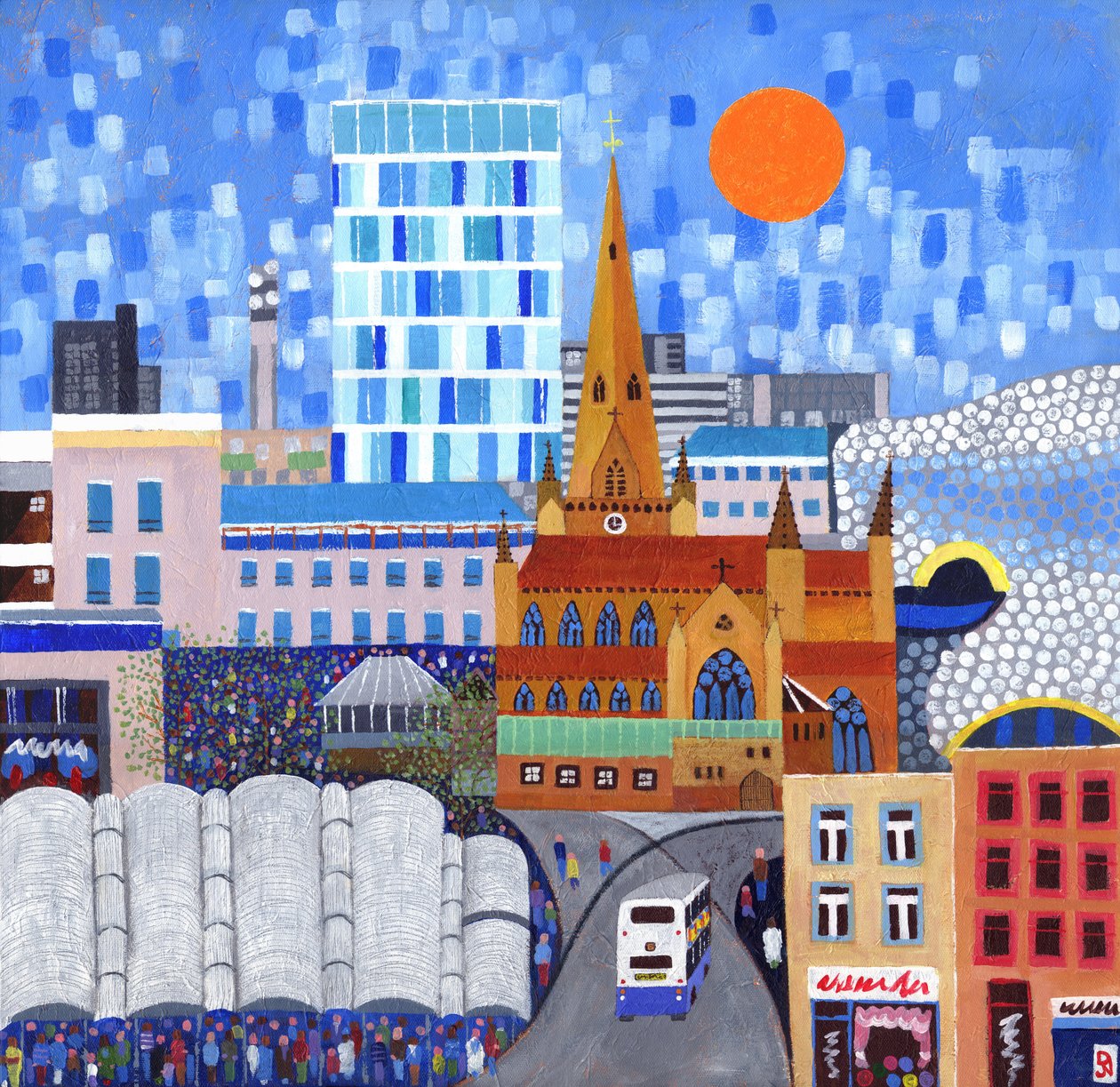 Bullring Sun, 2012 (acryl op doek) door David Newton