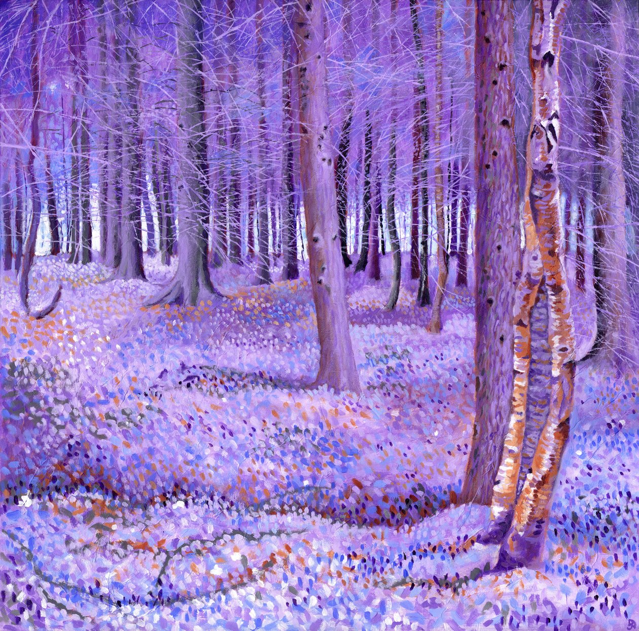 Purple Forest 2, 2012 door David Newton