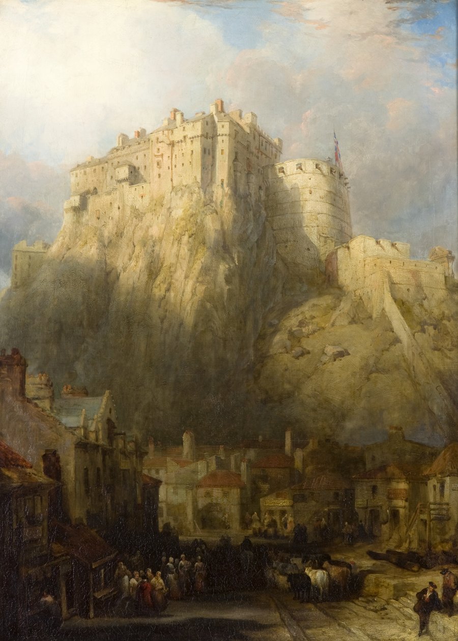 Edinburgh Stad en Kasteel door David Roberts