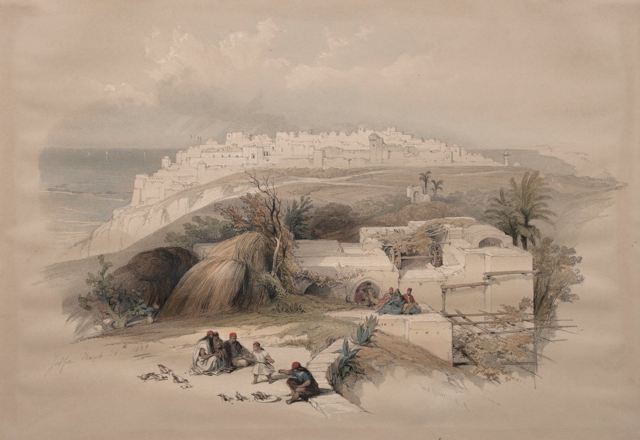 Jaffa, 1839 door David Roberts
