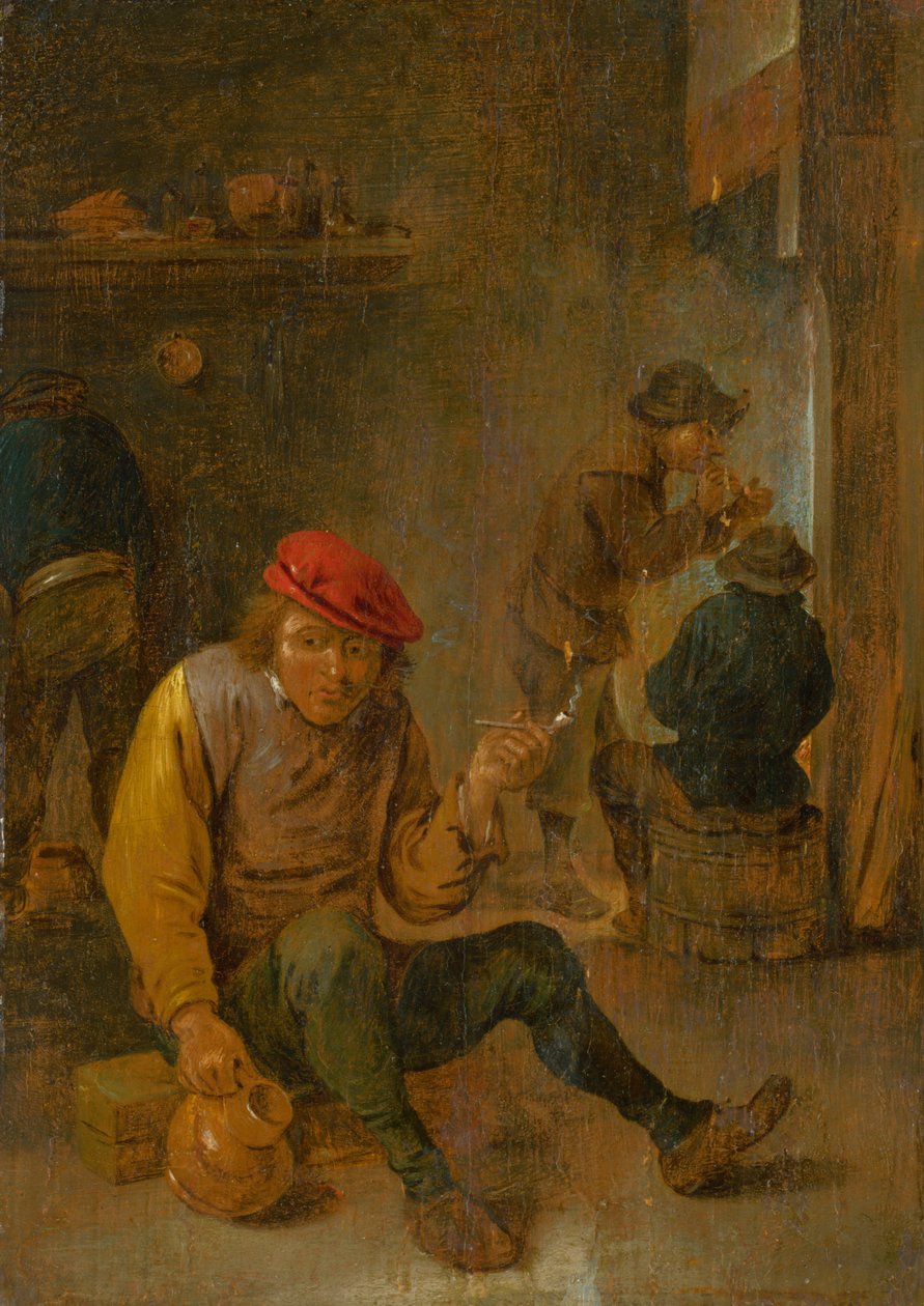 Een roker, c. 1650 door David Teniers the Younger