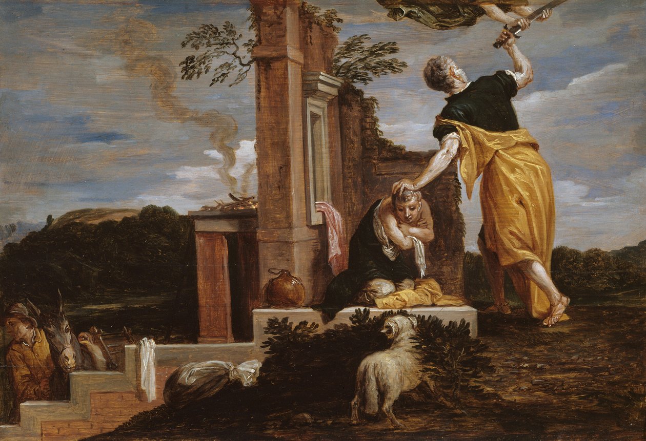 Abrahams offer van Isaak door David Teniers the Younger