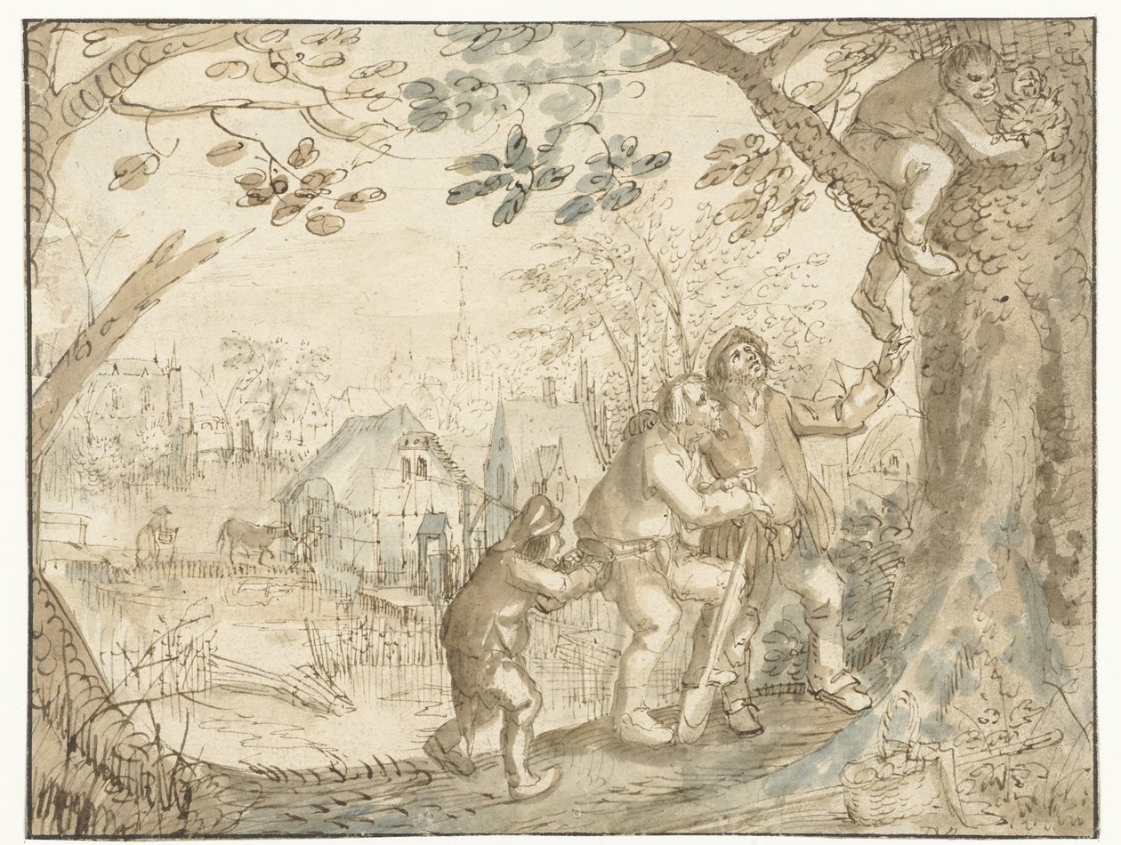 De nestuithaler door David Vinckboons (I)