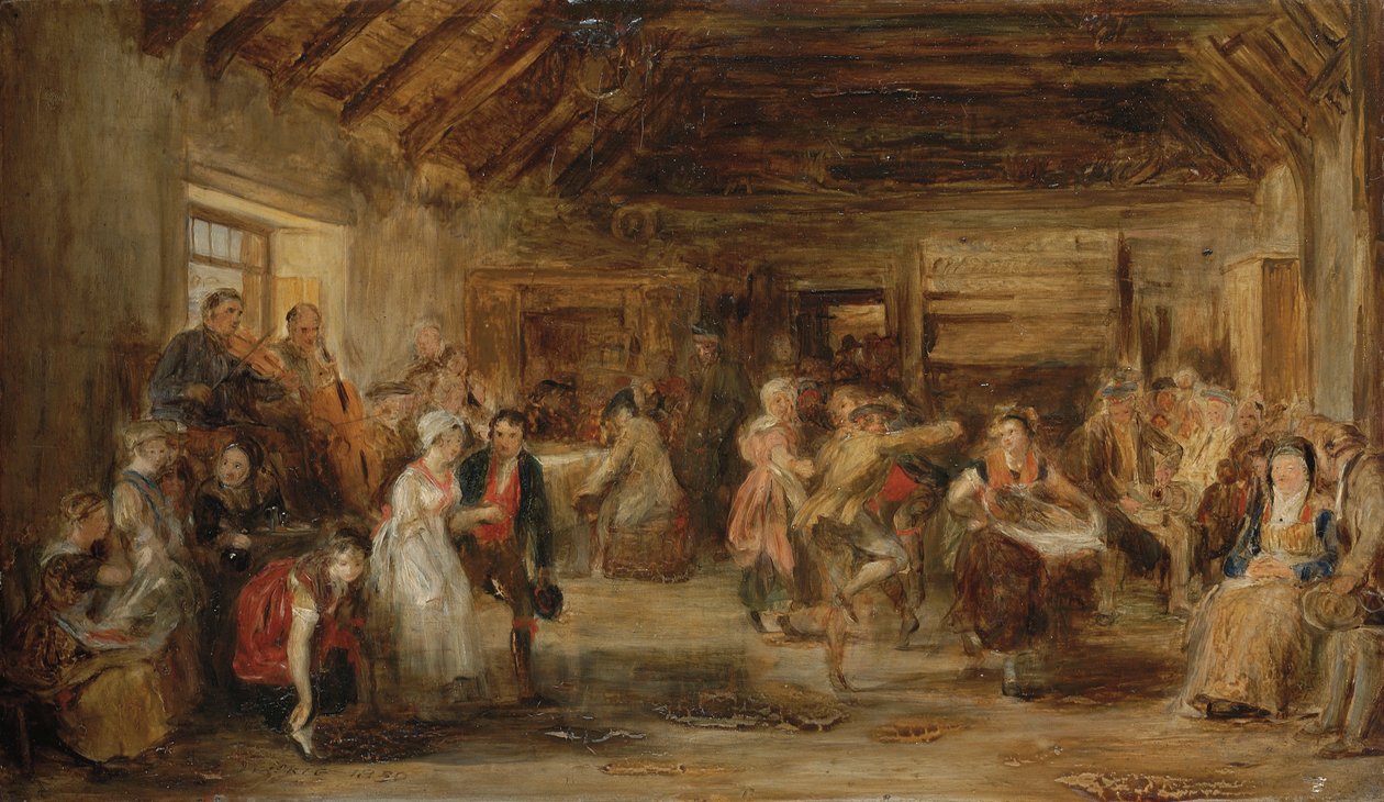 De penny-bruiloft, een schets, 1830 door David Wilkie