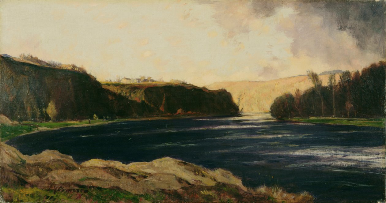 Een rivier in Perthshire door David Young Cameron