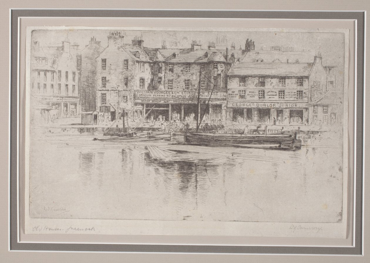Oude Huizen, Greenock door David Young Cameron