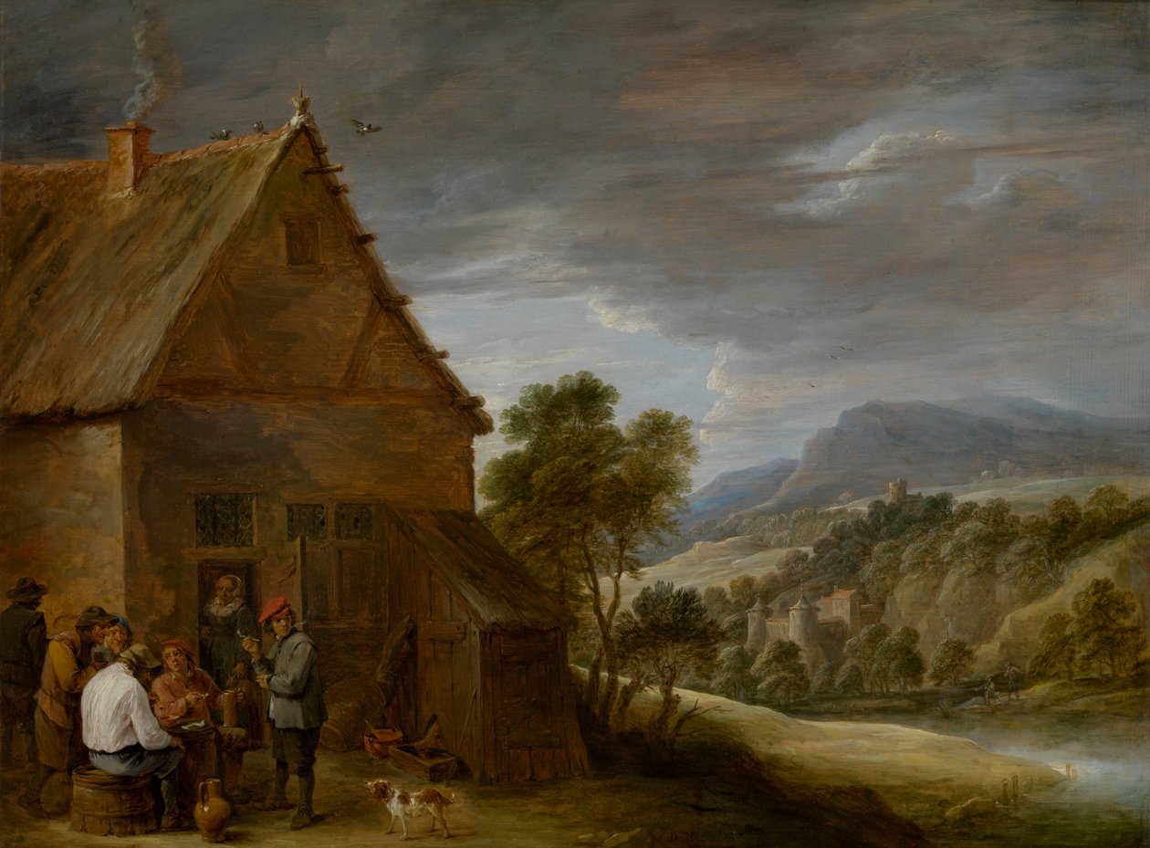 Tafereel in een Herberg door David Teniers the Younger