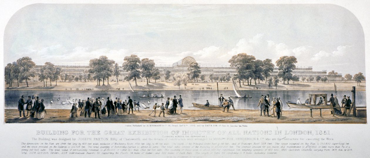 Grote tentoonstelling, Hyde Park, Londen, 1851 door Day and Son