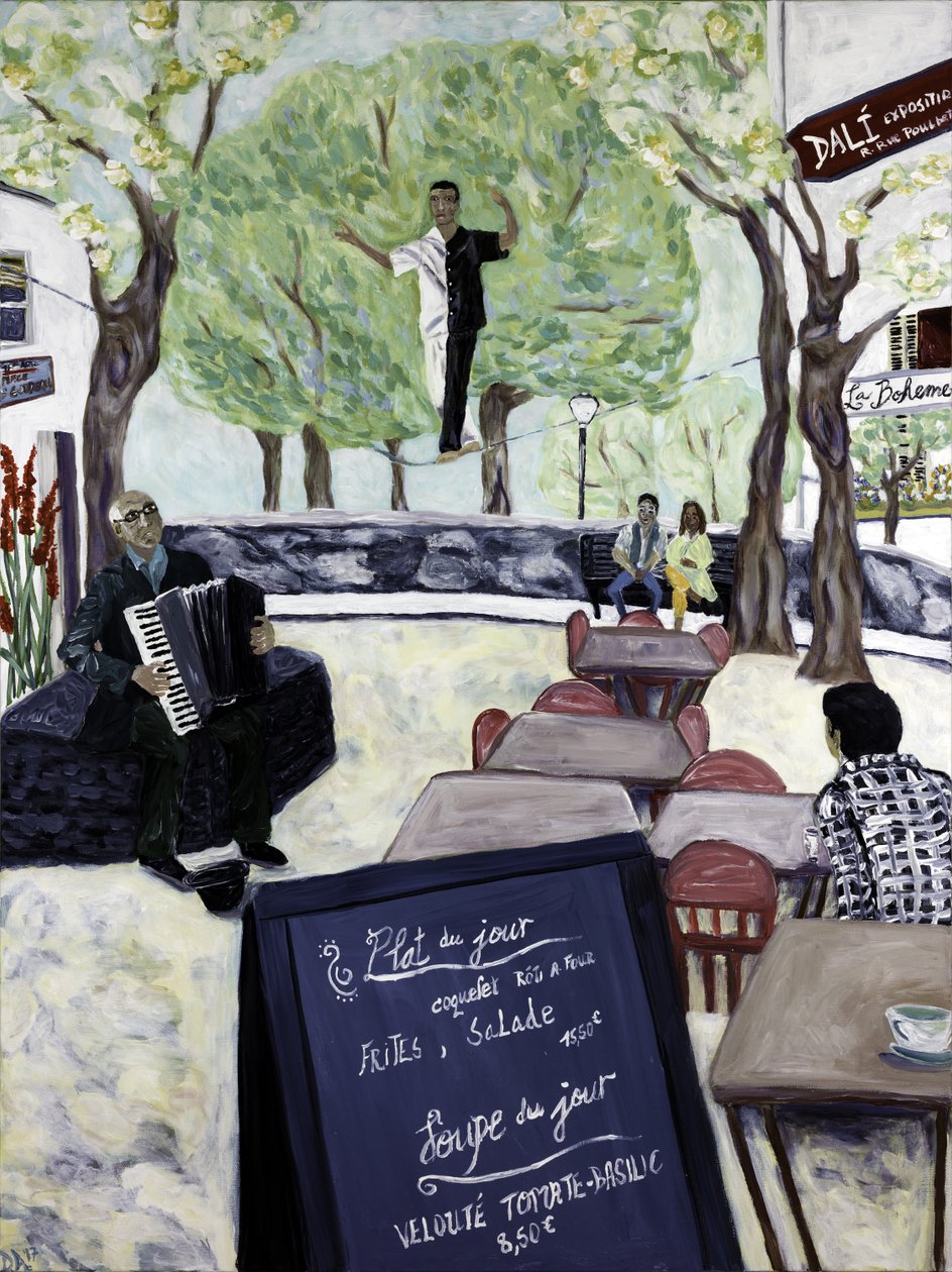 Montmartre, 2017 (acryl op doek) door Deborah Eve Alastra