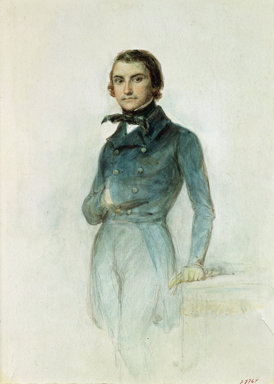 Jean Joseph Louis Blanc (1811-82) 1835 door Denis Auguste Marie Raffet