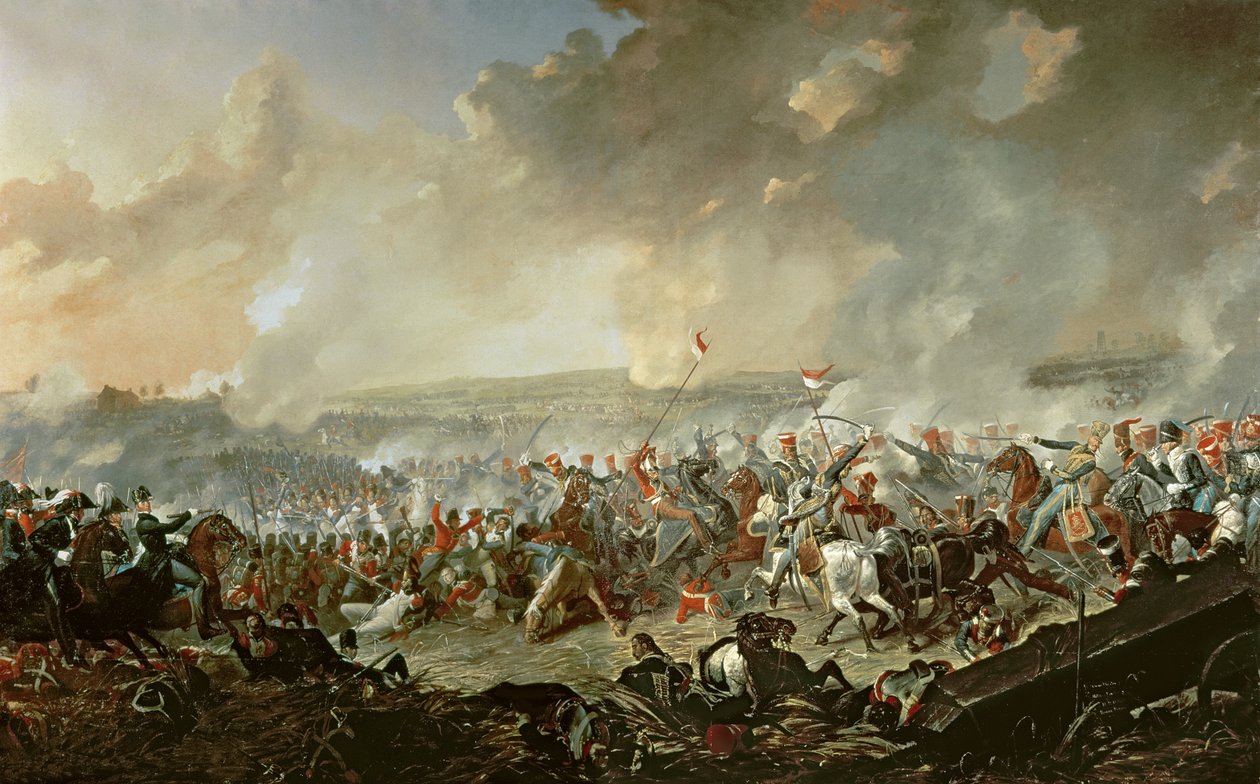 De Slag bij Waterloo, 18 juni 1815 door Denis Dighton