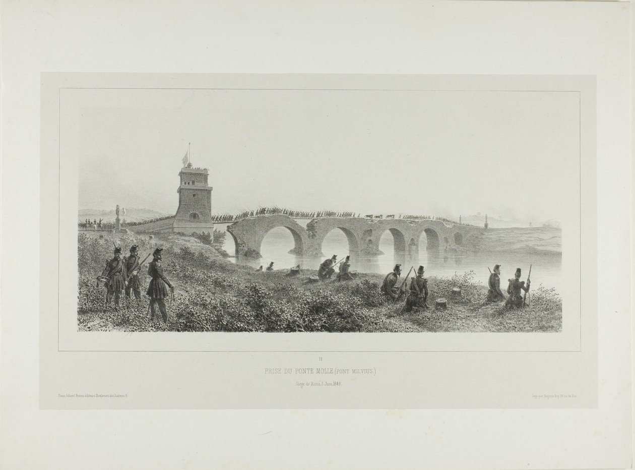 Verovering van de Mollebrug door Denis Auguste Marie Raffet
