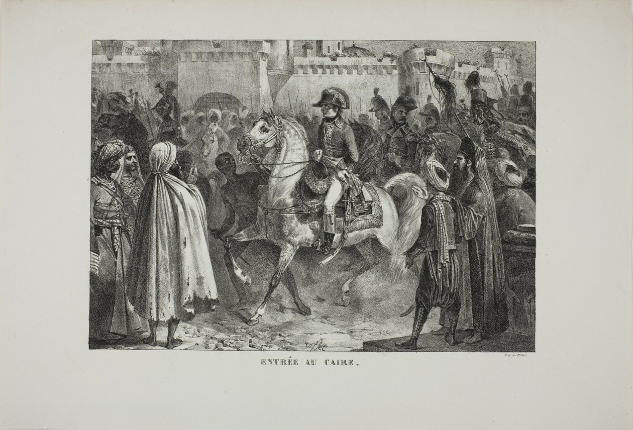 Caïro binnengaan door Denis Auguste Marie Raffet