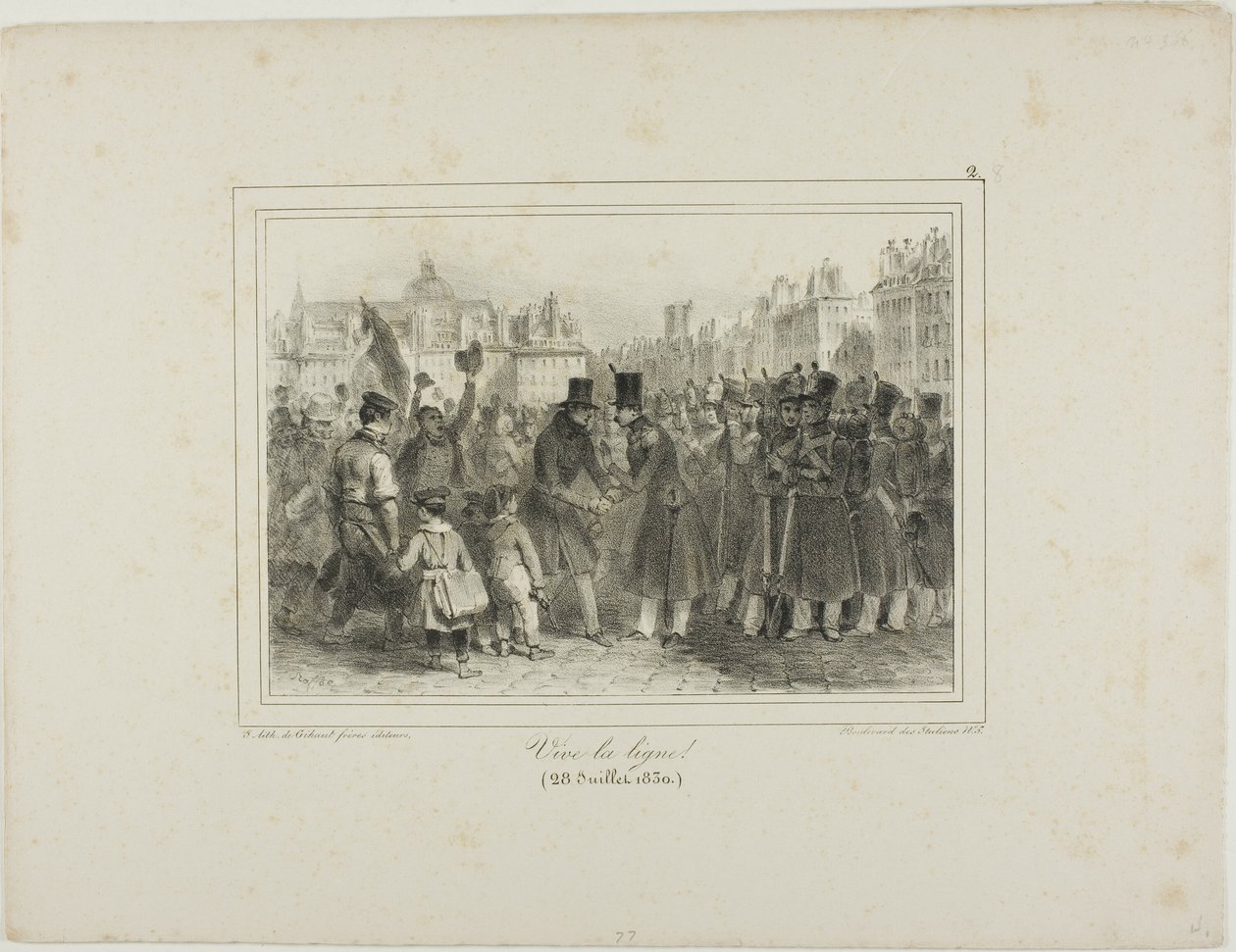 Lang leven voor de troepen! door Denis Auguste Marie Raffet