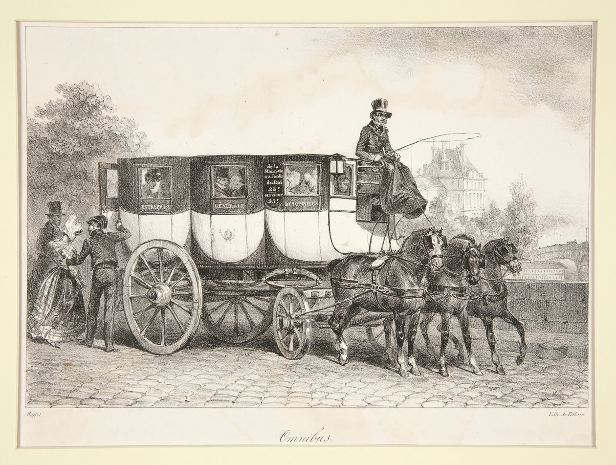 Omnibus door Denis Auguste Marie Raffet