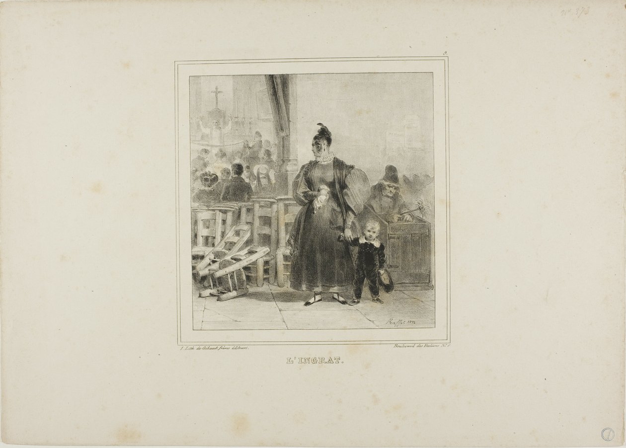 De ondankbare door Denis Auguste Marie Raffet