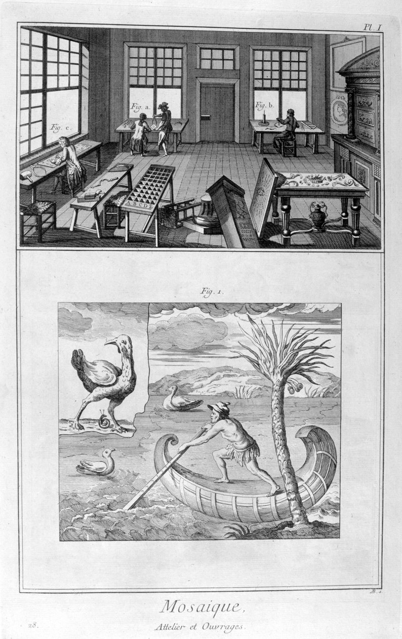 Mozaïekmakers, 1751-1777 door Denis Diderot