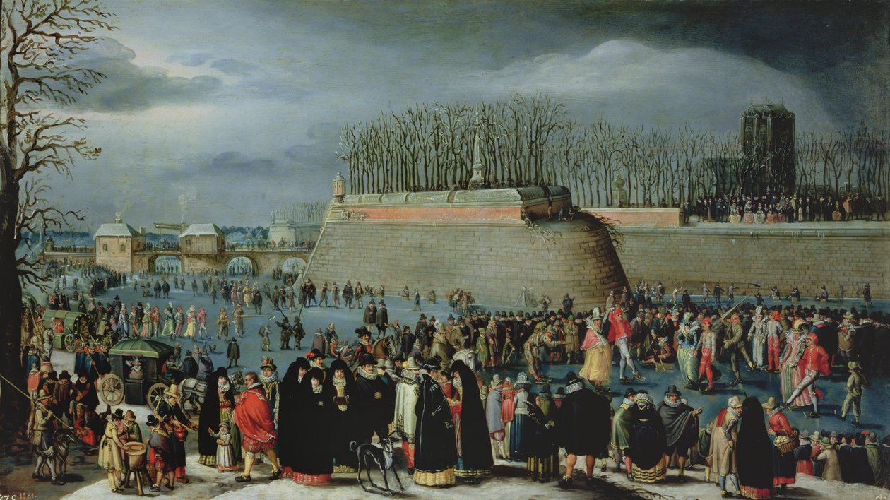 Schaatsen Tijdens Carnaval door Denys van Alsloot