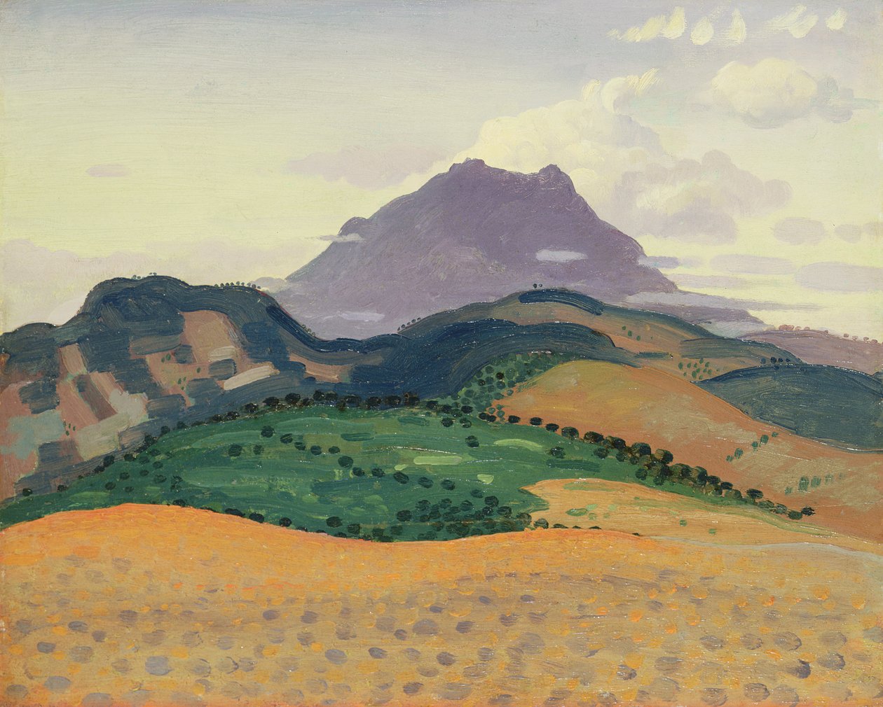 Tour Madeloc in de Pyreneeën, ca. 1913 door Derwent Lees