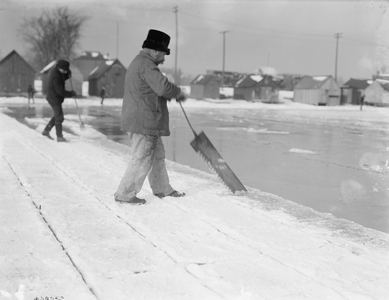 IJsoogst, zagen, c.1900-10 door Detroit Publishing Co.