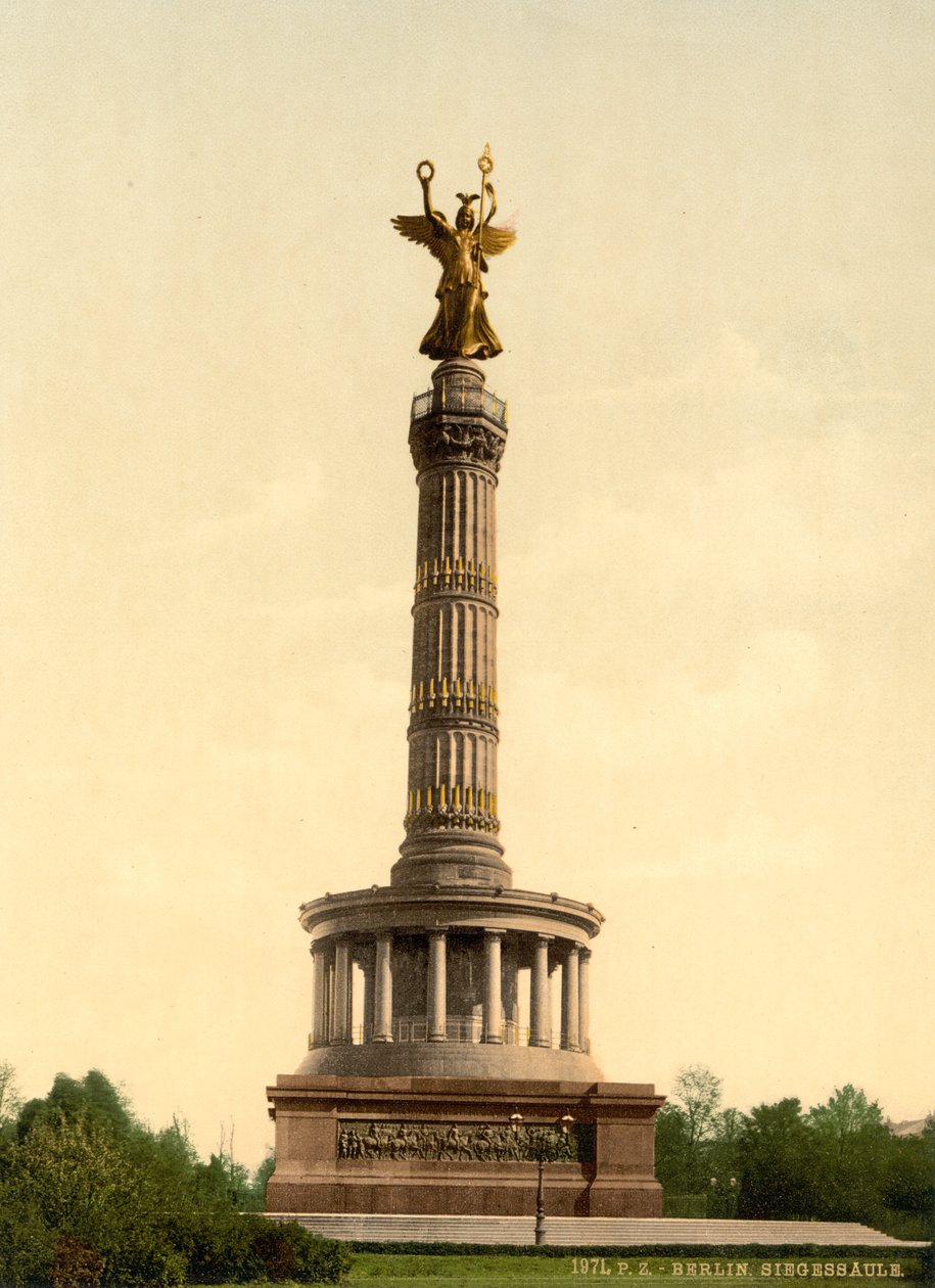 Triomfzuil, Berlijn, Duitsland, ca. 1900 door Detroit Publishing Co.