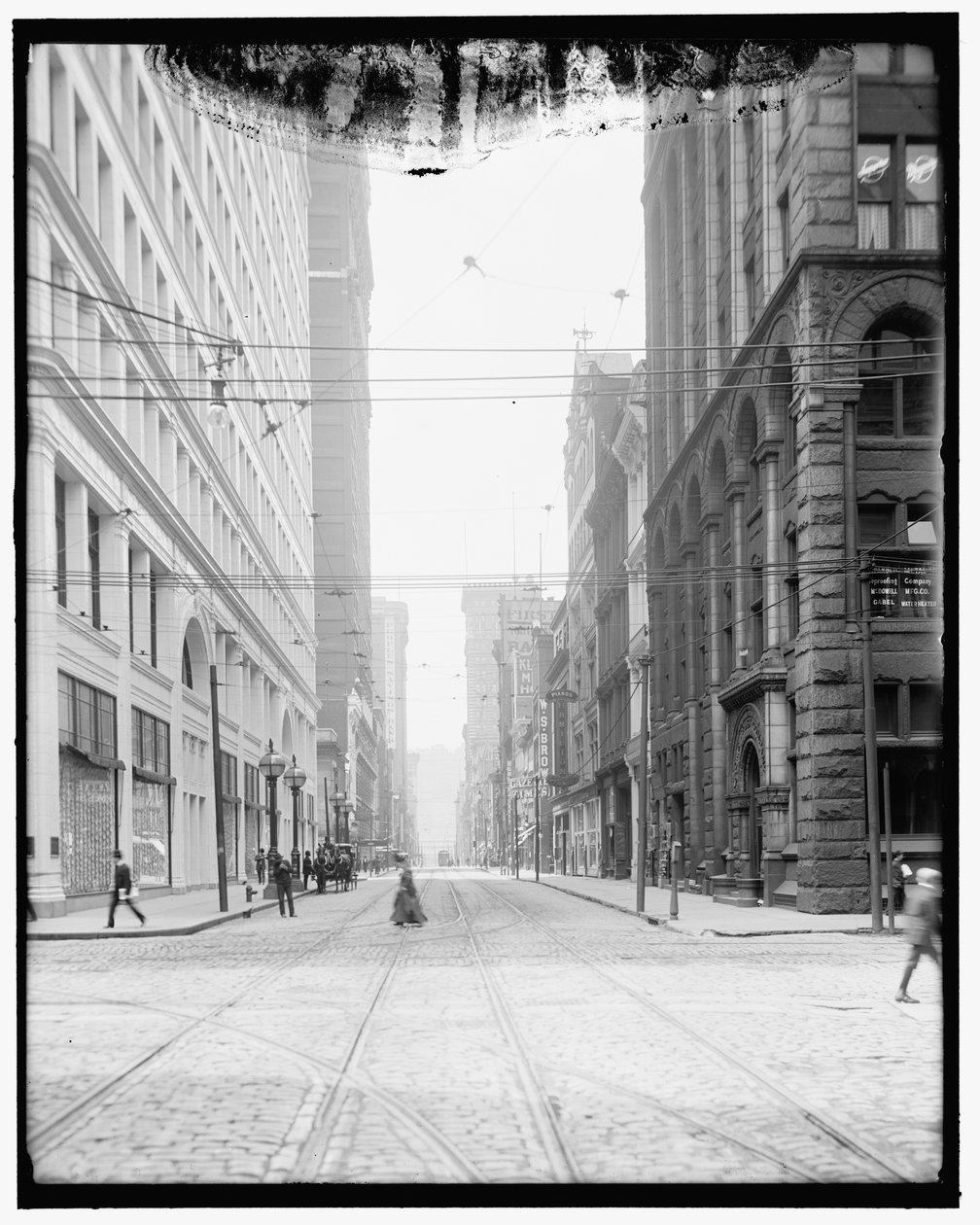 Wood Street, Pittsburgh, Pa. door Detroit Publishing Co.